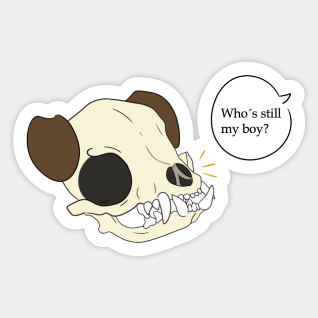 Still a good boy (pupper) Sticker by KawaiiFer